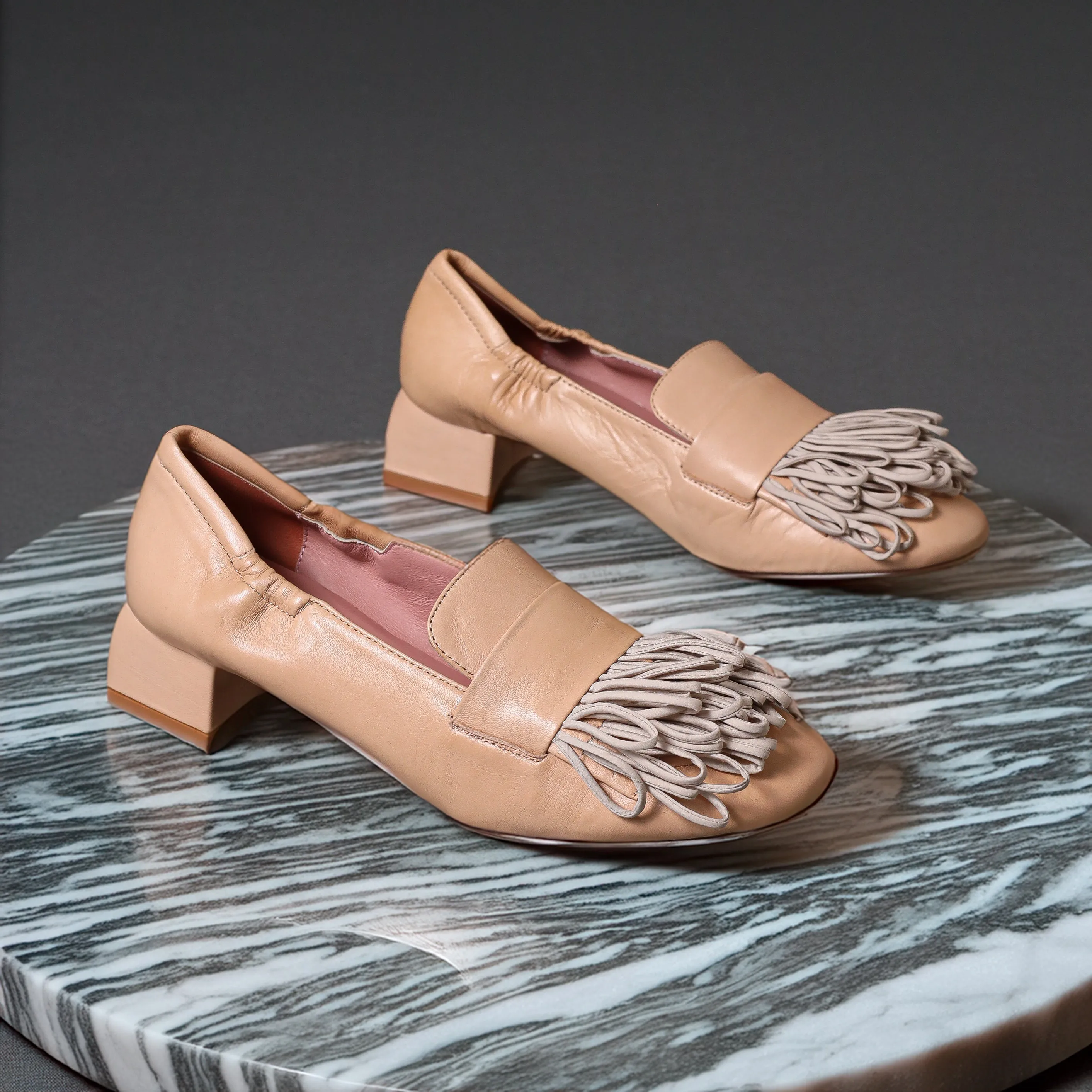 41450 Beige Oxfords Shoes Singapore