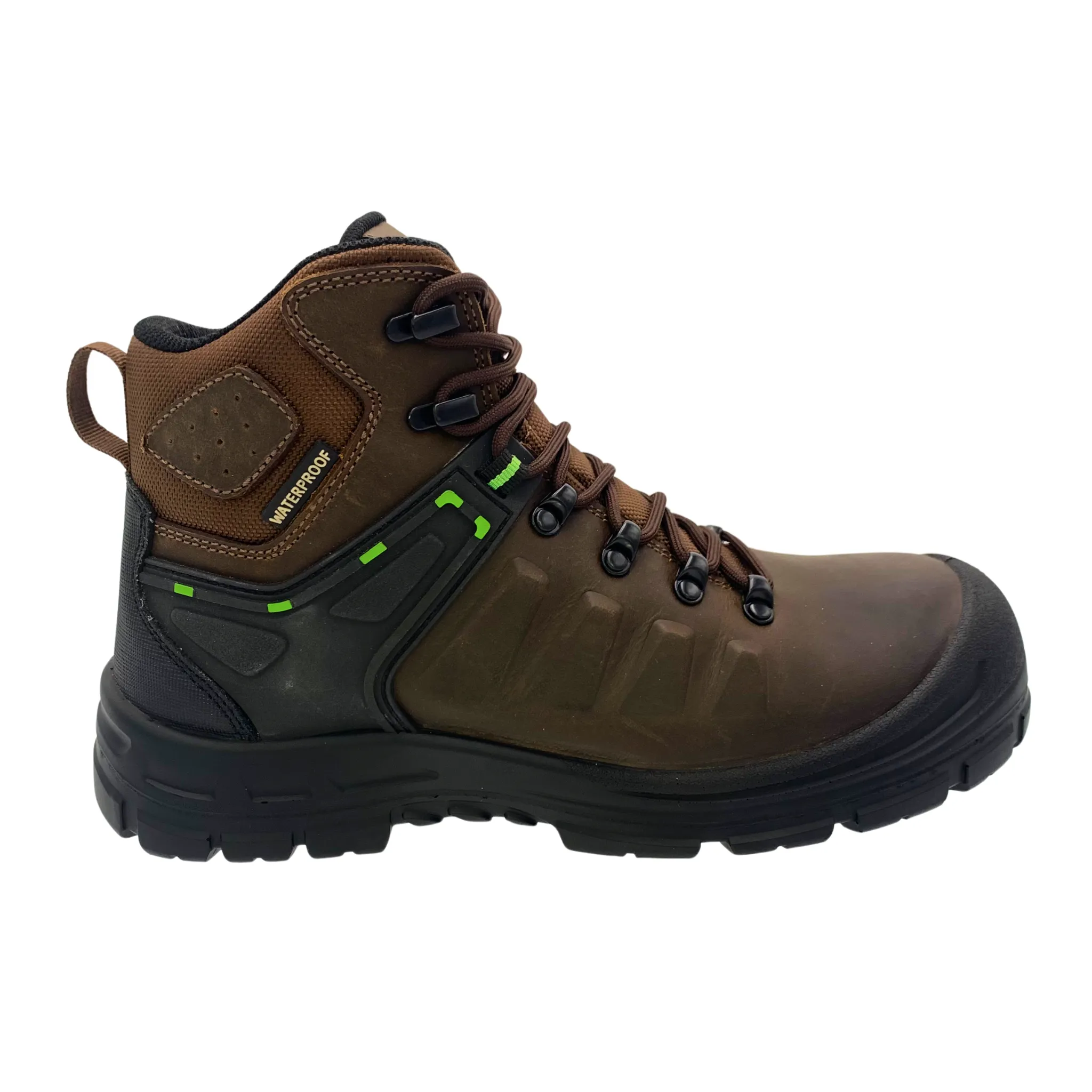 9108- Men's 6" Work Boot- Brown [Comp Toe, EH, SR] Closed Toe Waterproof Shoes