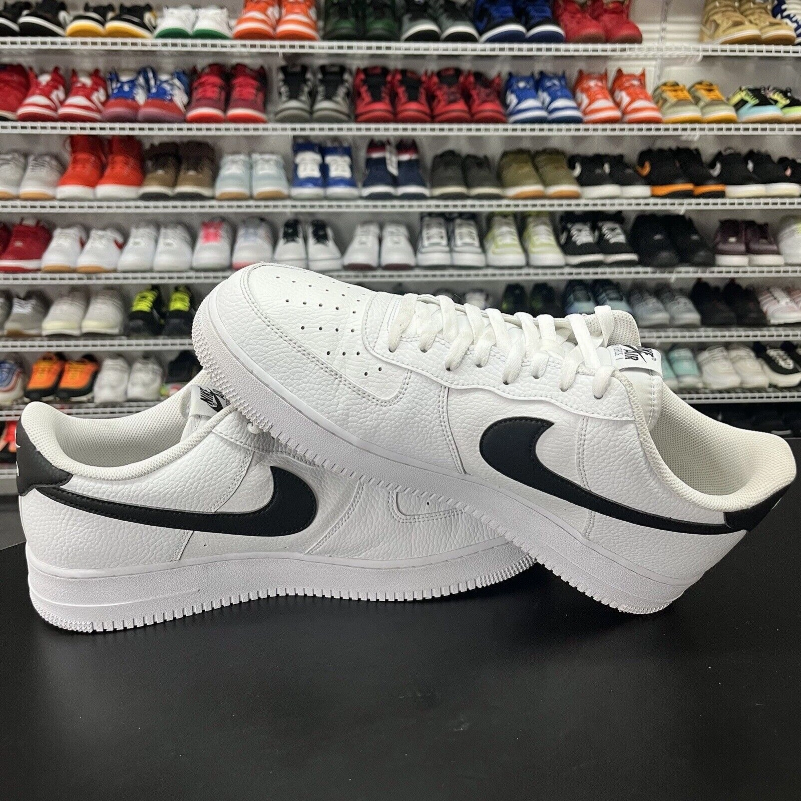 [CT2302-100] Nike Men's Air Force 1 '07 Shoes White And Black Sz 14 Grey Nike Shoes Running