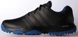 Spikes Or Spikeless Golf Shoes ADIDAS 360 TRAXION GOLF SHOES BLACK/DARK/SILVER/COLLEGIATE ROYAL WIDE