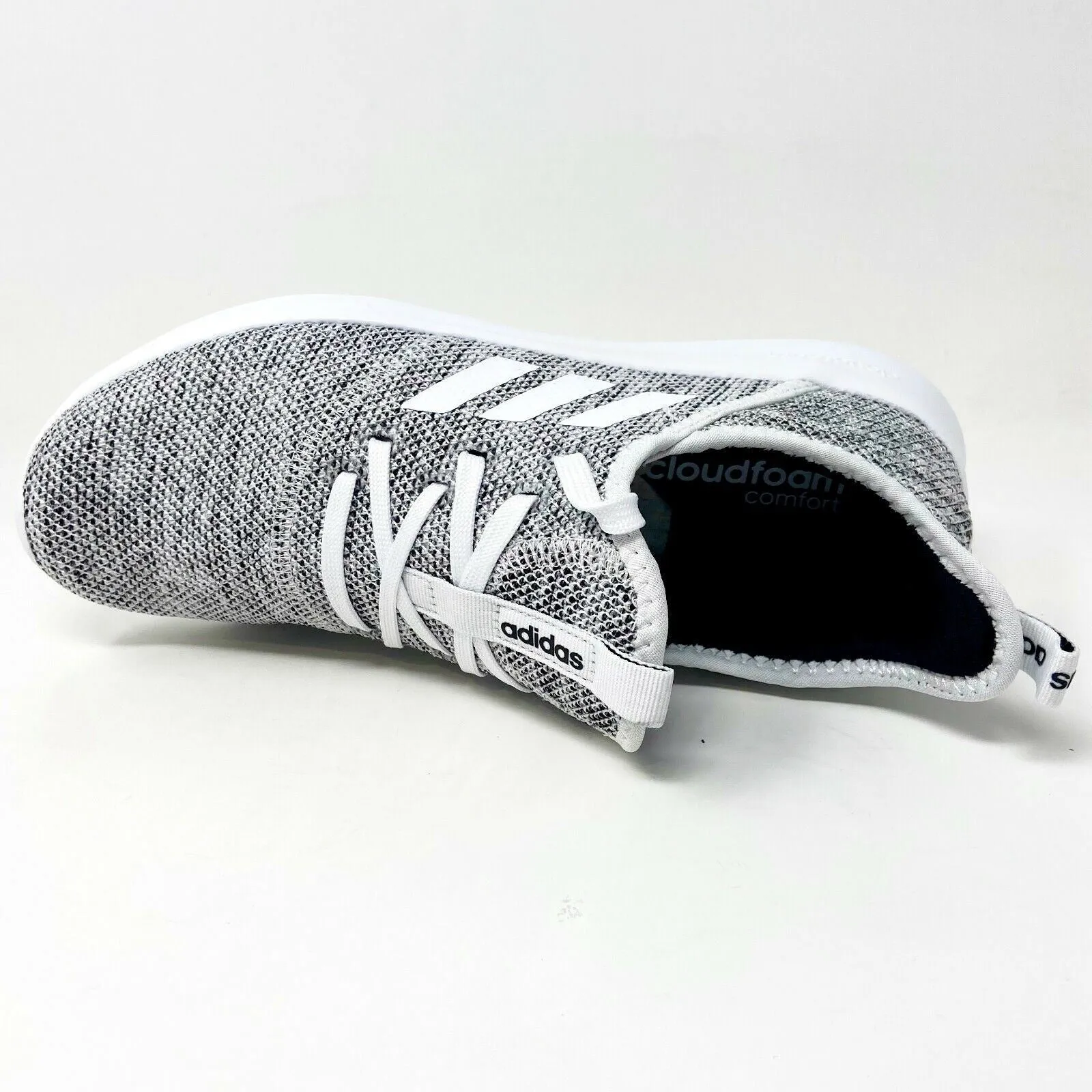 Cheapest Running Shoes Uk Adidas Cloudfoam Pure White Black Womens Size 8.5 Running Shoes DB0695