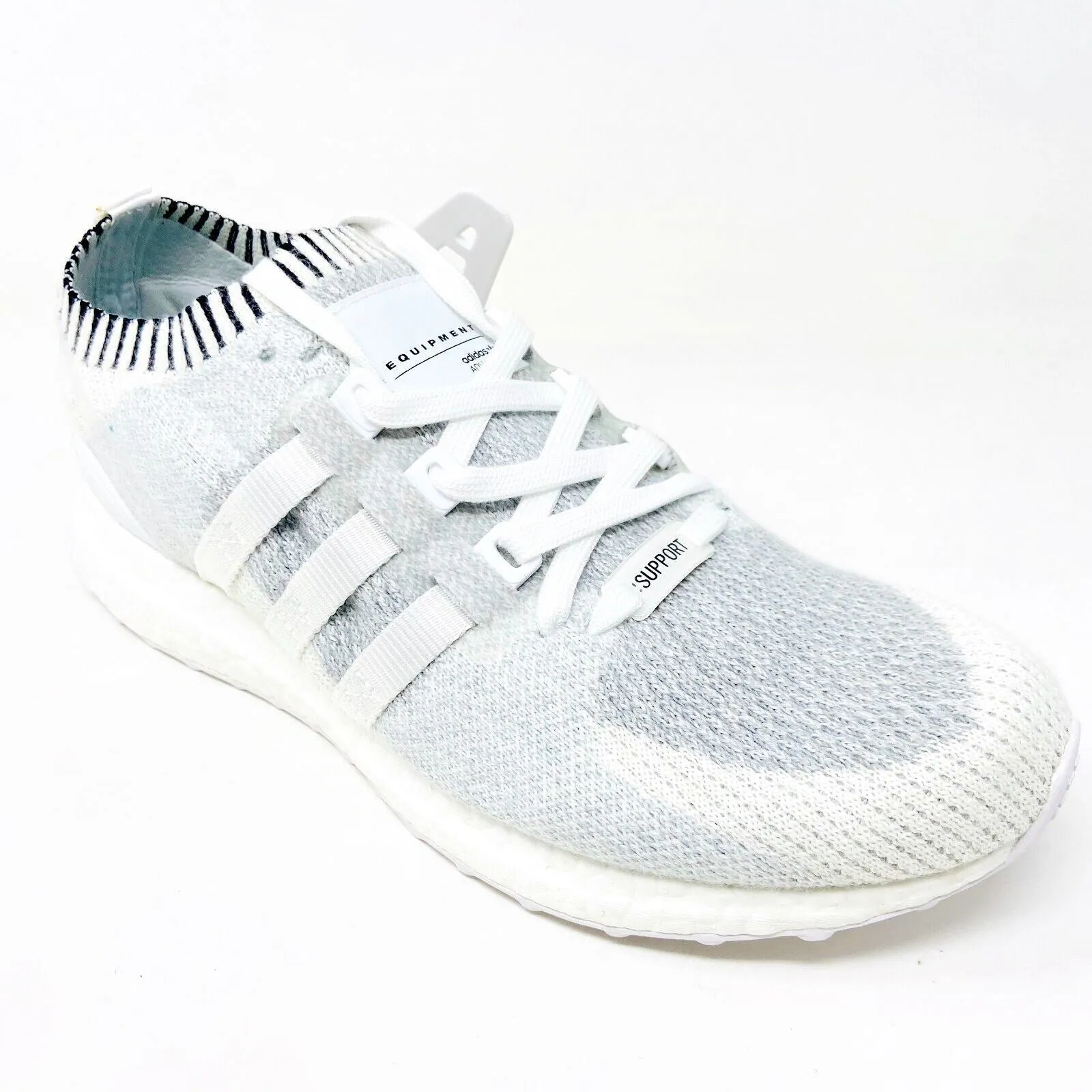 Best On Shoe Adidas EQT Support Ultra Gray Vintage White Mens Primeknit Running Shoes BB1242