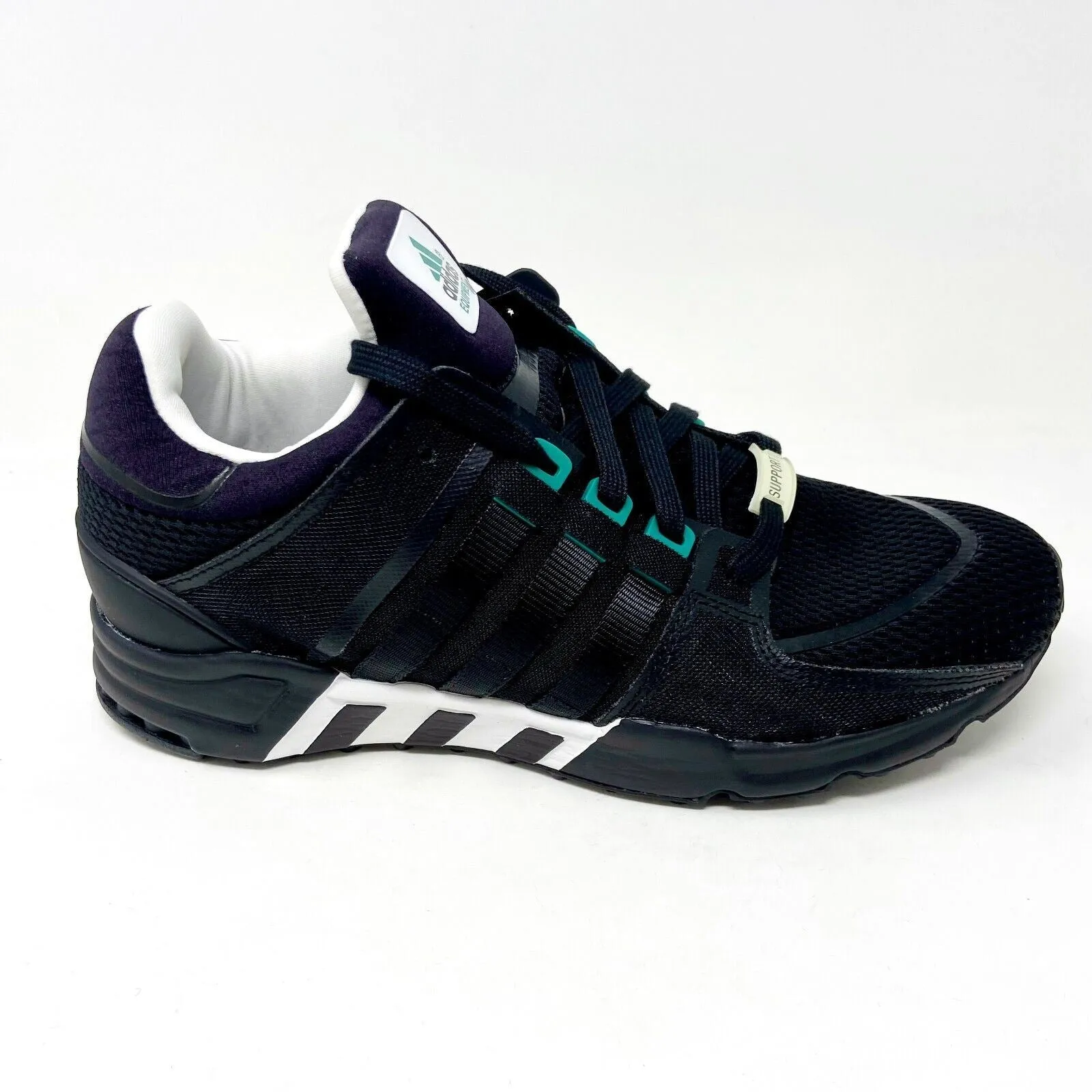 Cute Running Shoes Adidas Equipment Running Support Black White Mens Running Sneakers S81484