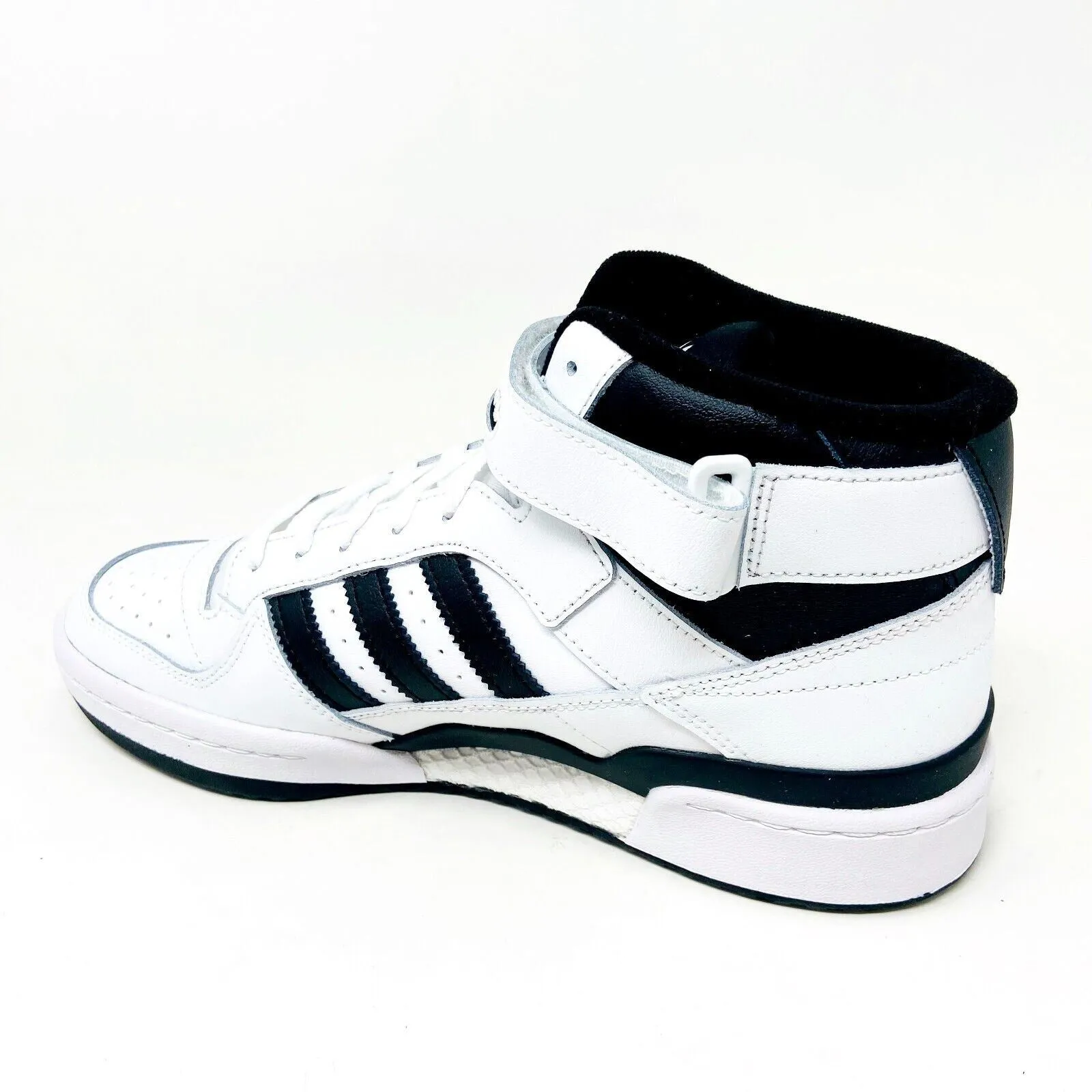 Lorenzo Casual Shoes Adidas Originals Forum Mid White Black Mens Size 10.5 Casual Shoes FY7939