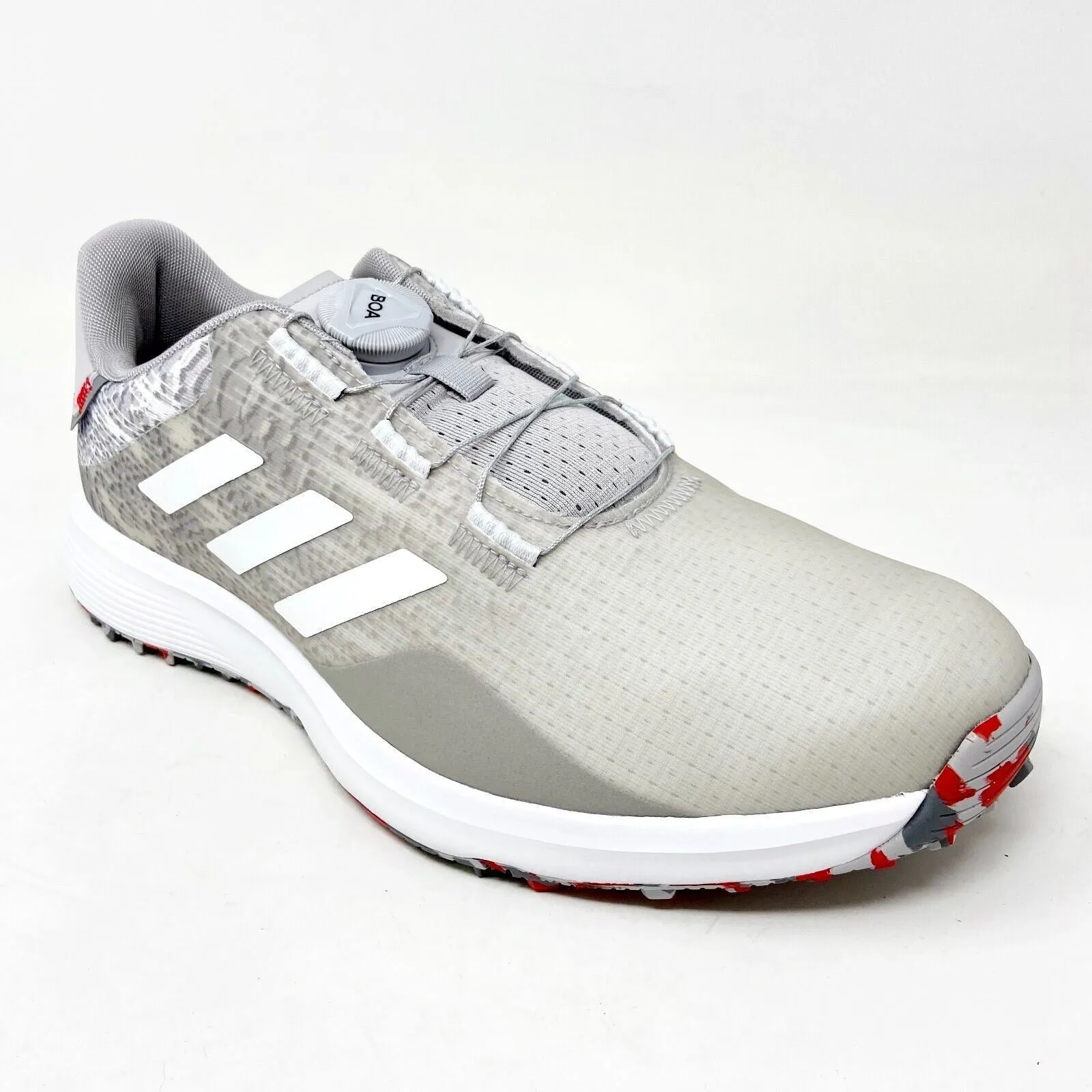 Adidas S2G SL BOA Spikeless Grey Mens Waterproof Golf Shoes GV9786 Cloudrunner 2 Waterproof Road-running Shoes