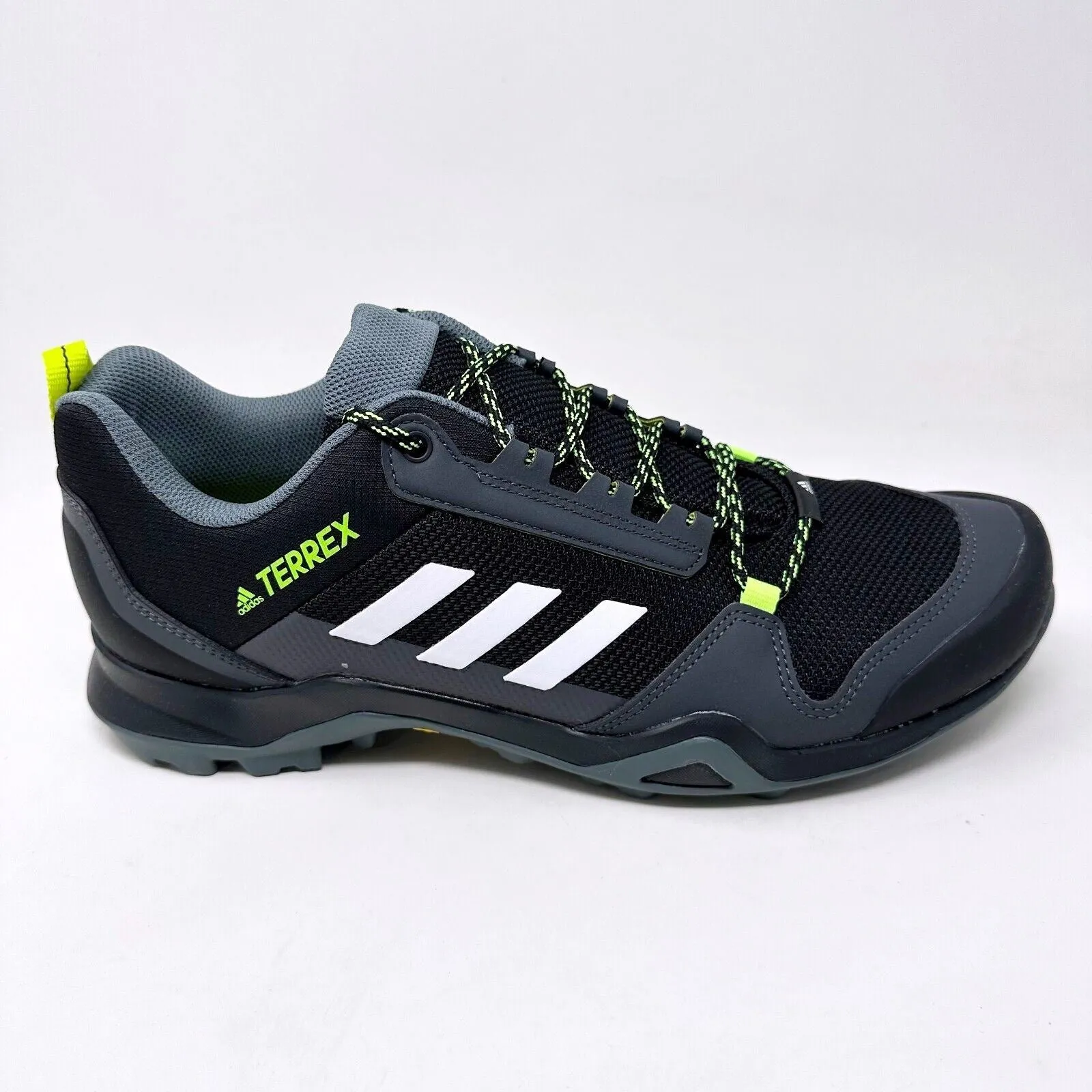 Adidas Terrex AX3 Black Acid Yellow Mens Hiking Trail Shoes Sneakers FX4575 Power Hiking Shoes