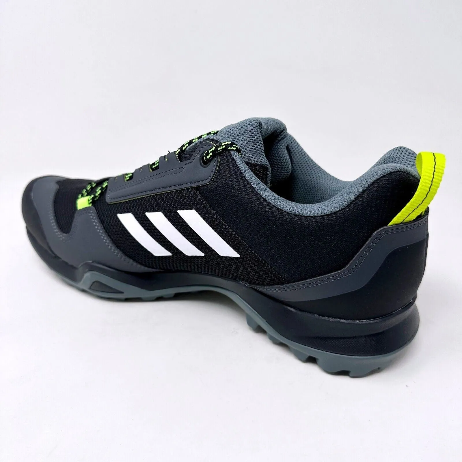 Adidas Terrex AX3 Black Acid Yellow Mens Hiking Trail Shoes Sneakers FX4575 Best Hiking Shoes Waterproof 2025