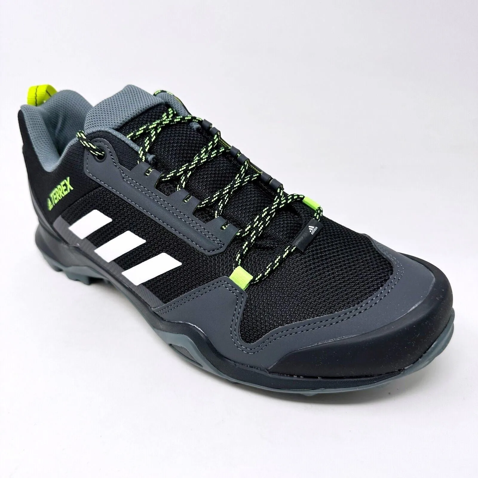 Adidas Terrex AX3 Black Acid Yellow Mens Hiking Trail Shoes Sneakers FX4575 Foldable Hiking Shoes