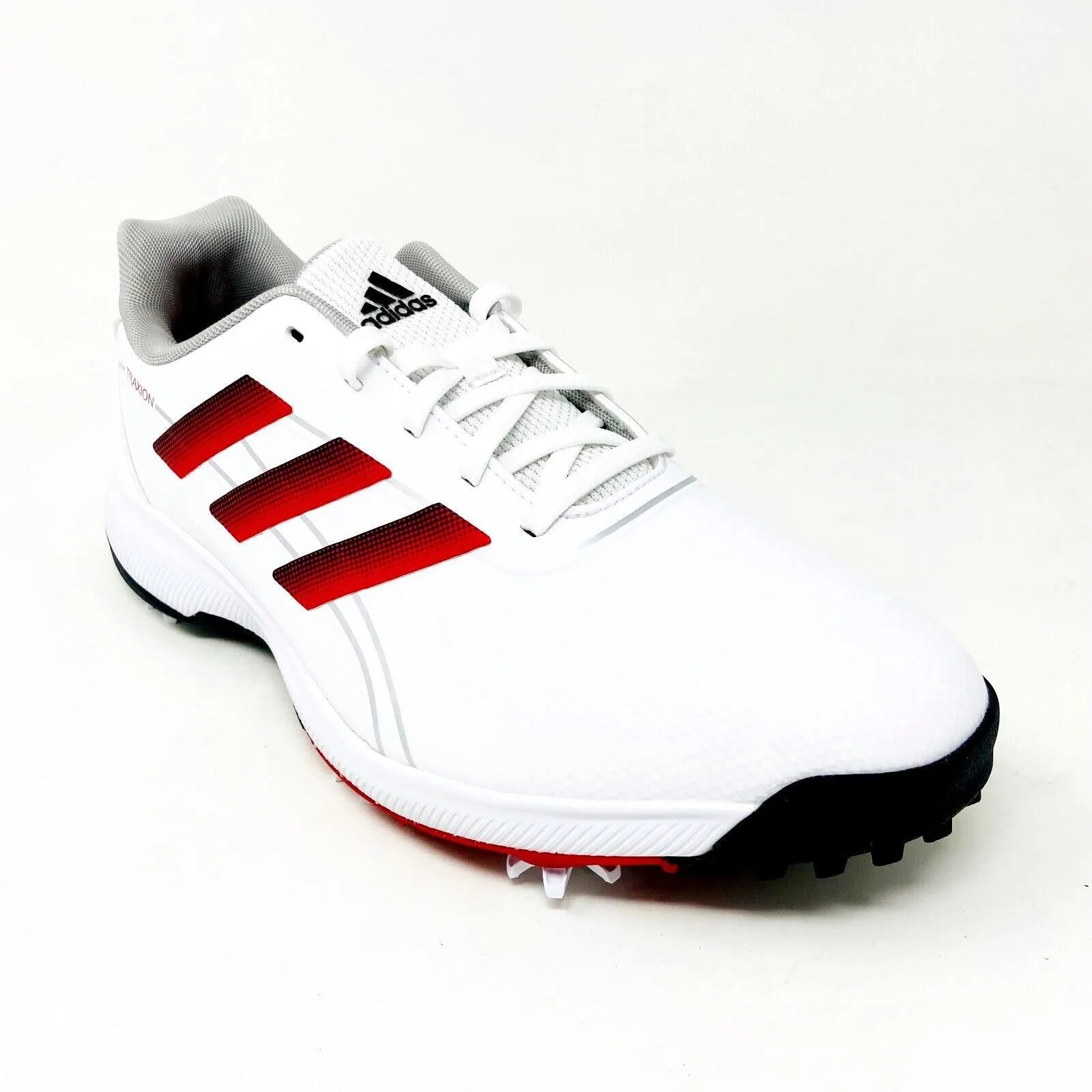 Adidas Traxion Lite Max White Black Red Mens Wide Waterproof Golf Shoes GV9674 Cloud Trail Waterproof