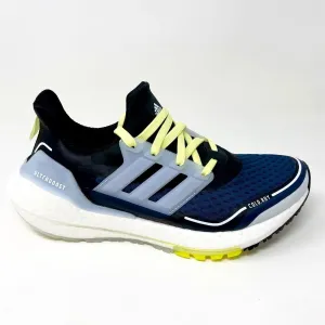 Pokemon Leaf Green Running Shoes Adidas Ultraboost 21 COLD.RDY Navy White Yellow Womens Running Shoes S23754