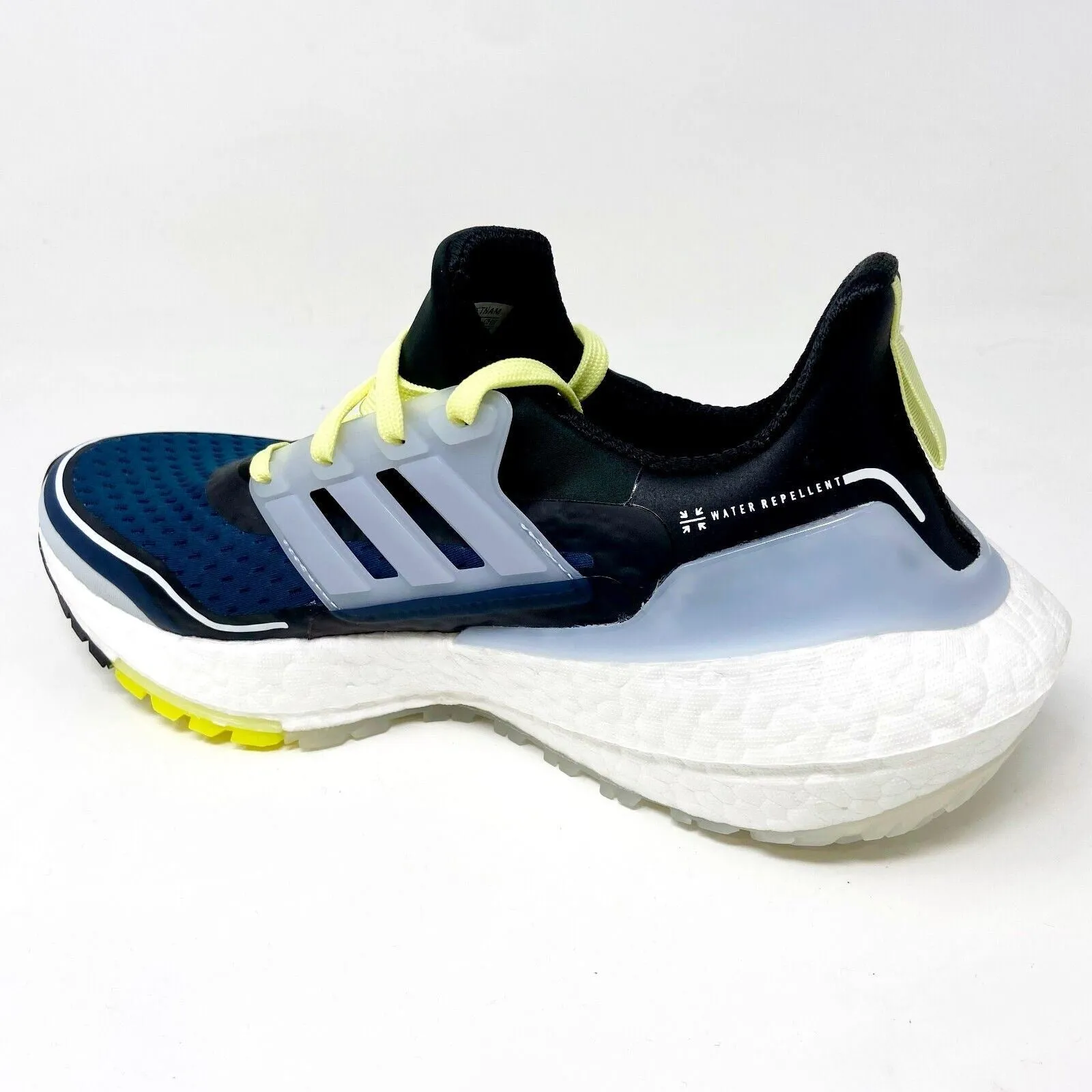 Adidas Ultraboost 21 COLD.RDY Navy White Yellow Womens Running Shoes S23754 Vapor Running Shoes