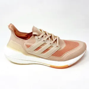 Running Shoes Lightweight Adidas UltraBoost 21 Halo Blush Pink Womens Running Shoes Sneakers S23838