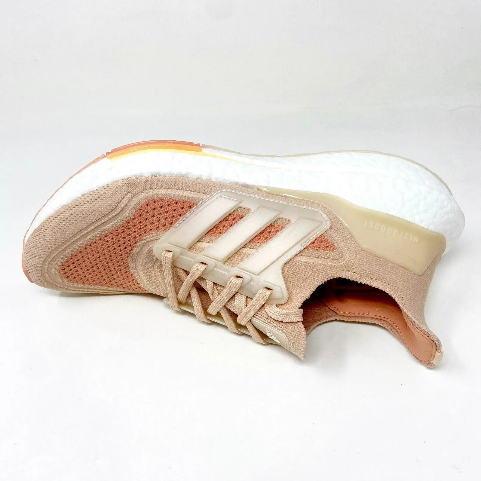 Adidas UltraBoost 21 Halo Blush Pink Womens Running Shoes Sneakers S23838 Running Shoes For Long Distance Runners