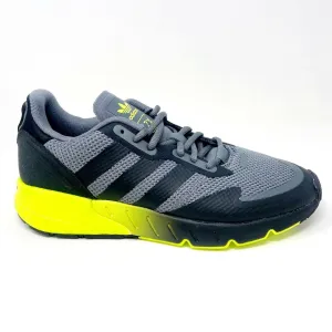 Adidas ZX 1K Boost Black Solar Yellow Mens Size 8 Running Shoes H01258 Best Running.shoes