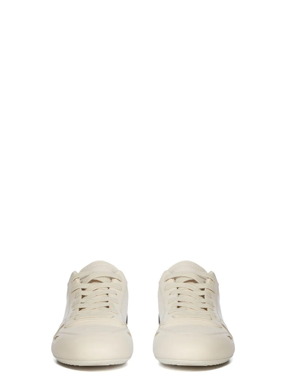 RICK OWENS - Men Leather Minimal Sneakers Rocker Bottom Sneakers