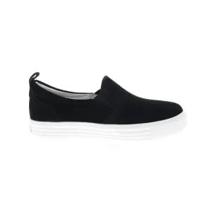 Slip On Sneakers Wide Width Earth Womens Rosewood Clove Leather Slip-on Shoes  Black