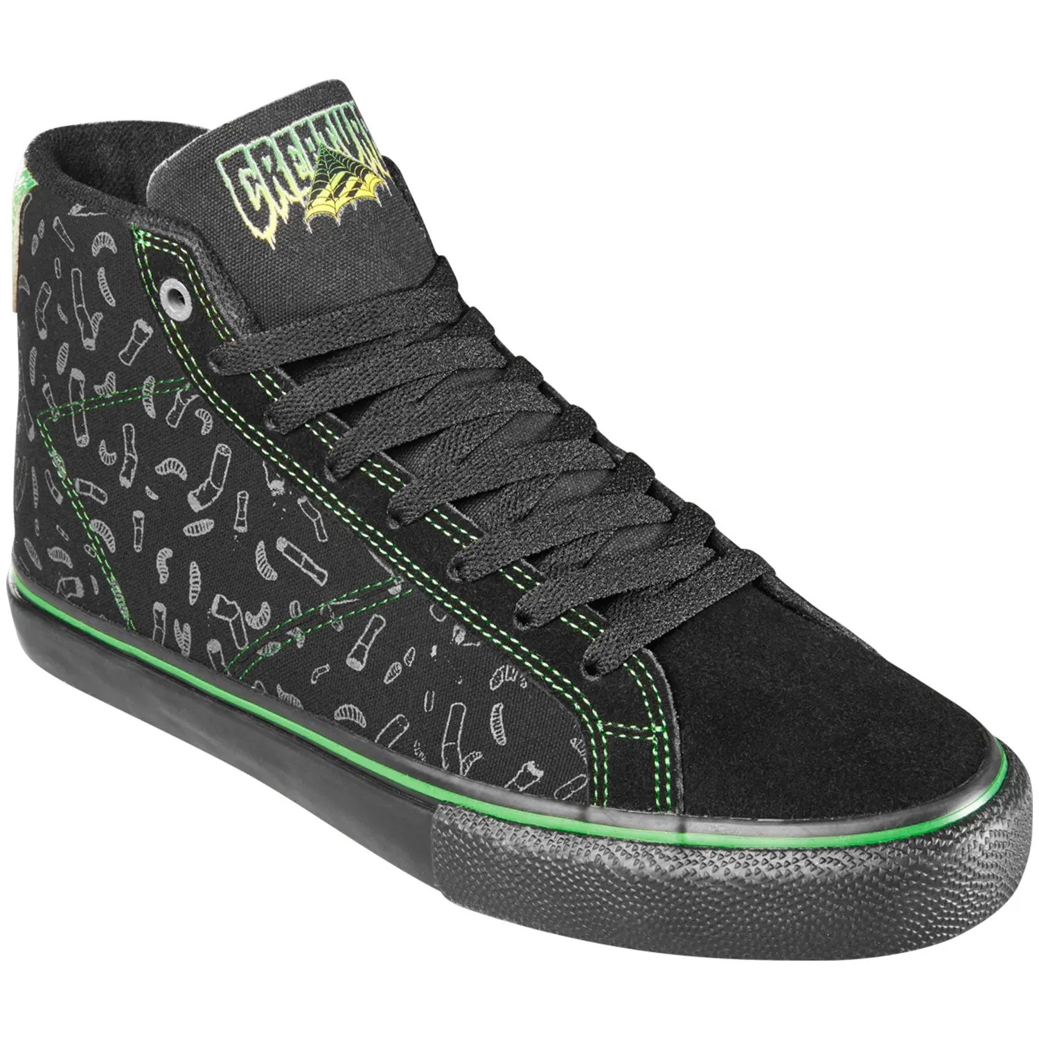 Emerica Skateboard Shoes Omen Hi X Creature Black/Black Amazon Cheap Skate