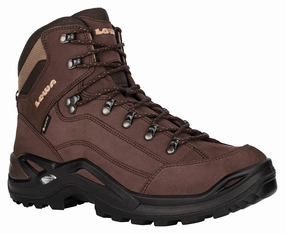 Best Trekking Hiking Shoes Lowa Men Brown RENEGADE GTX MID