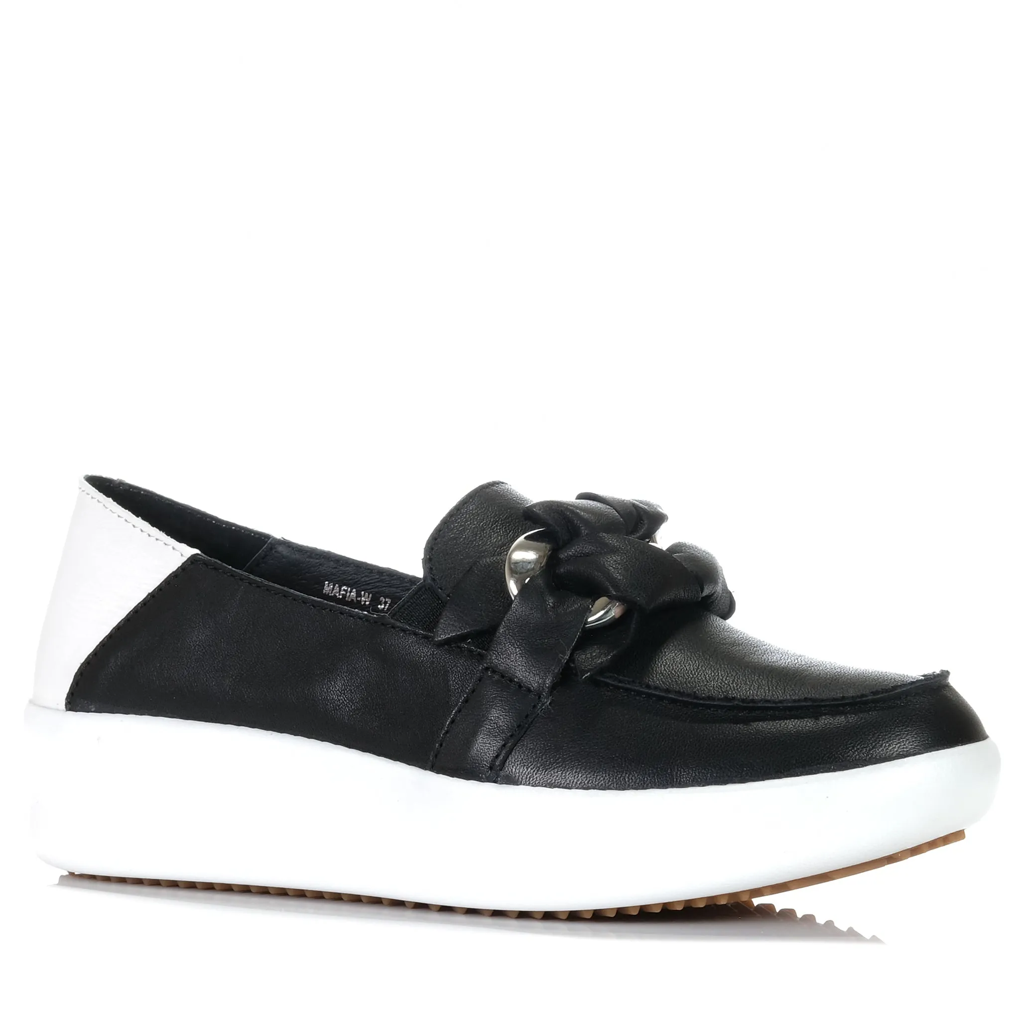 Alfie & Evie Mafia Black Wearing Loafers Without