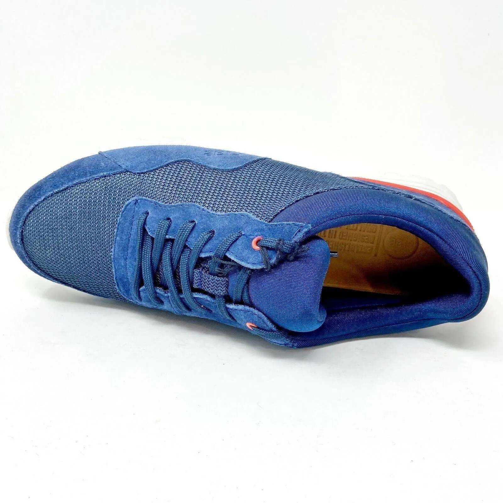 Mercurial Casual Shoes Clae Hoffman Midnight Suede Deep Navy Mesh Mens Casual Shoes Sneakers