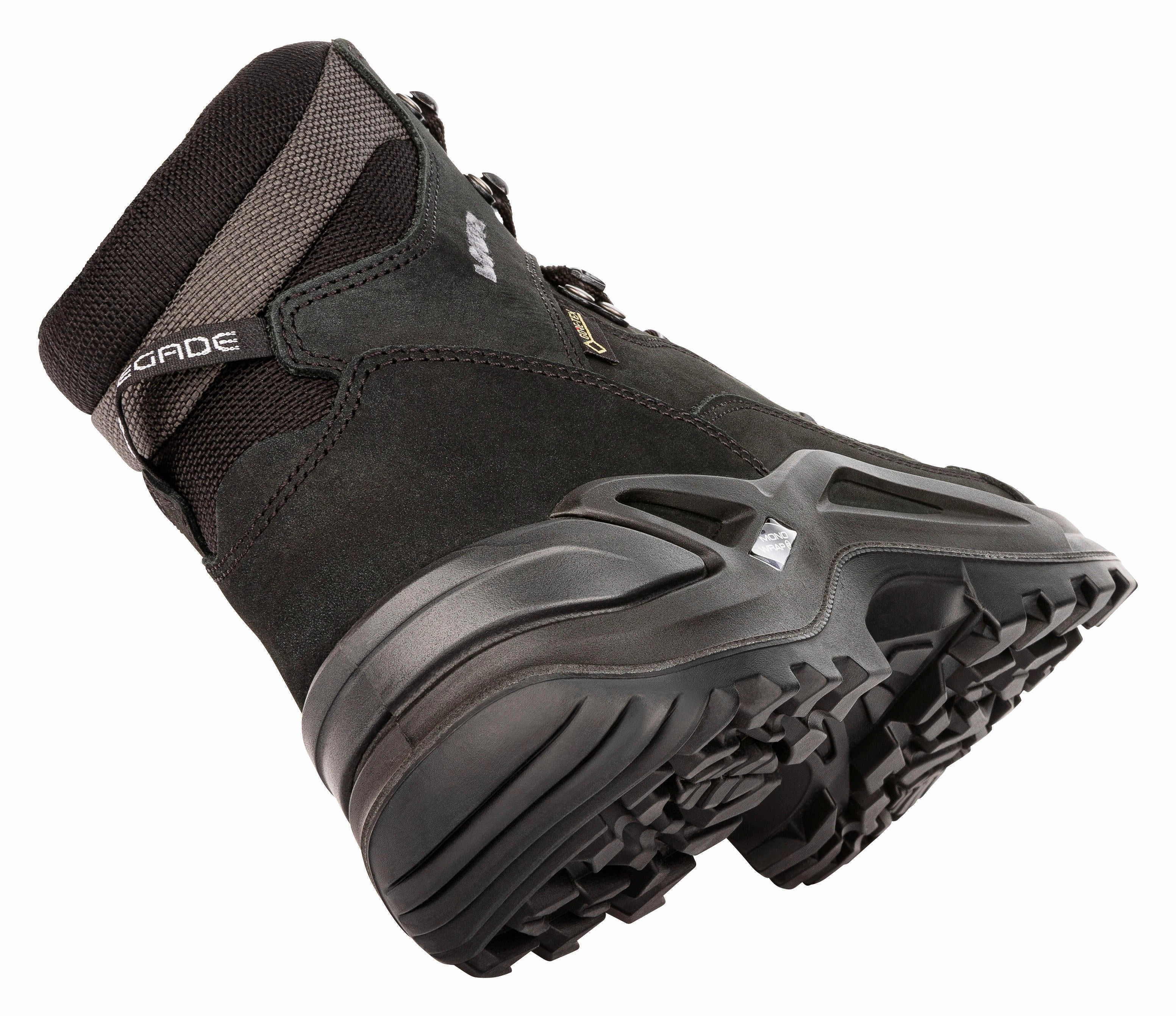 Lowa Men Black RENEGADE GTX MID Best Hiking Shoes For Mud