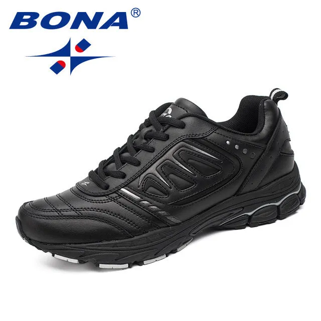 Running Shoes For Ankles BONA New Style Men Running Shoes Ourdoor Jogging Trekking Sneakers Lace Up Athletic Shoes Comfortable Light Soft Free Shipping