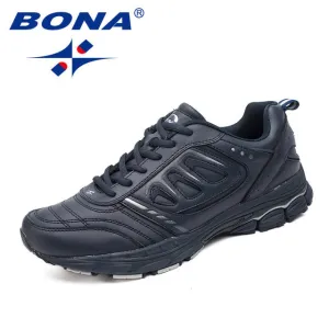 Good Running Shoes For Pronated Feet BONA New Style Men Running Shoes Ourdoor Jogging Trekking Sneakers Lace Up Athletic Shoes Comfortable Light Soft Free Shipping
