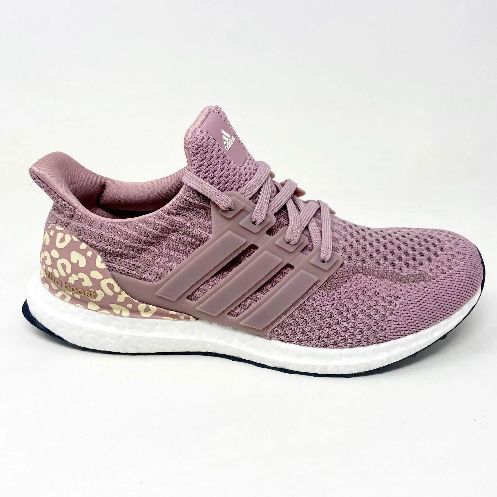 Picture Running Shoes Adidas UltraBoost 5.0 DNA Magic Mauve Leopard Womens Running Shoes GV8724