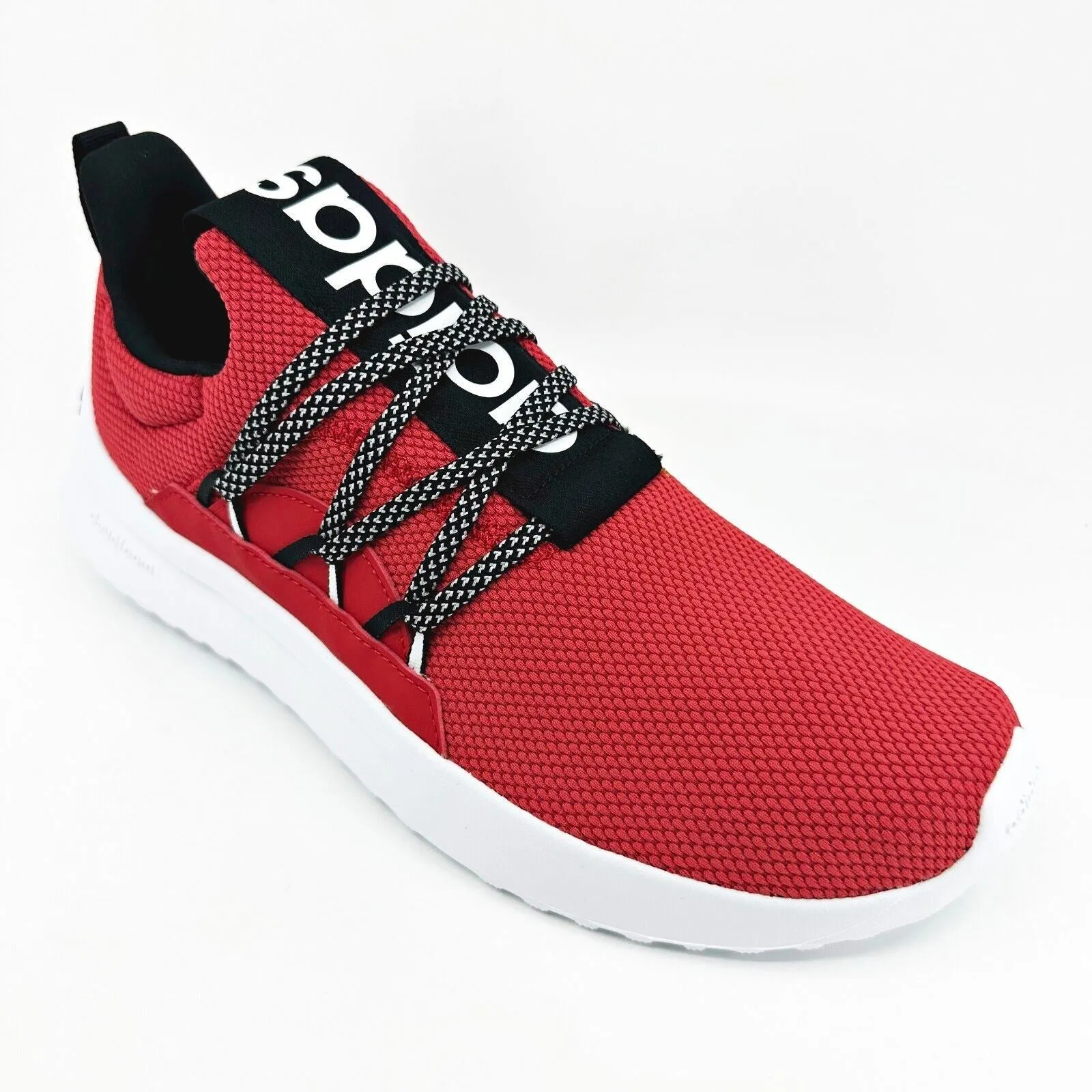 Adidas Lite Racer Adapt 5.0 Scarlet Red White Mens Running Shoes IF5053 Mesh Running Shoes