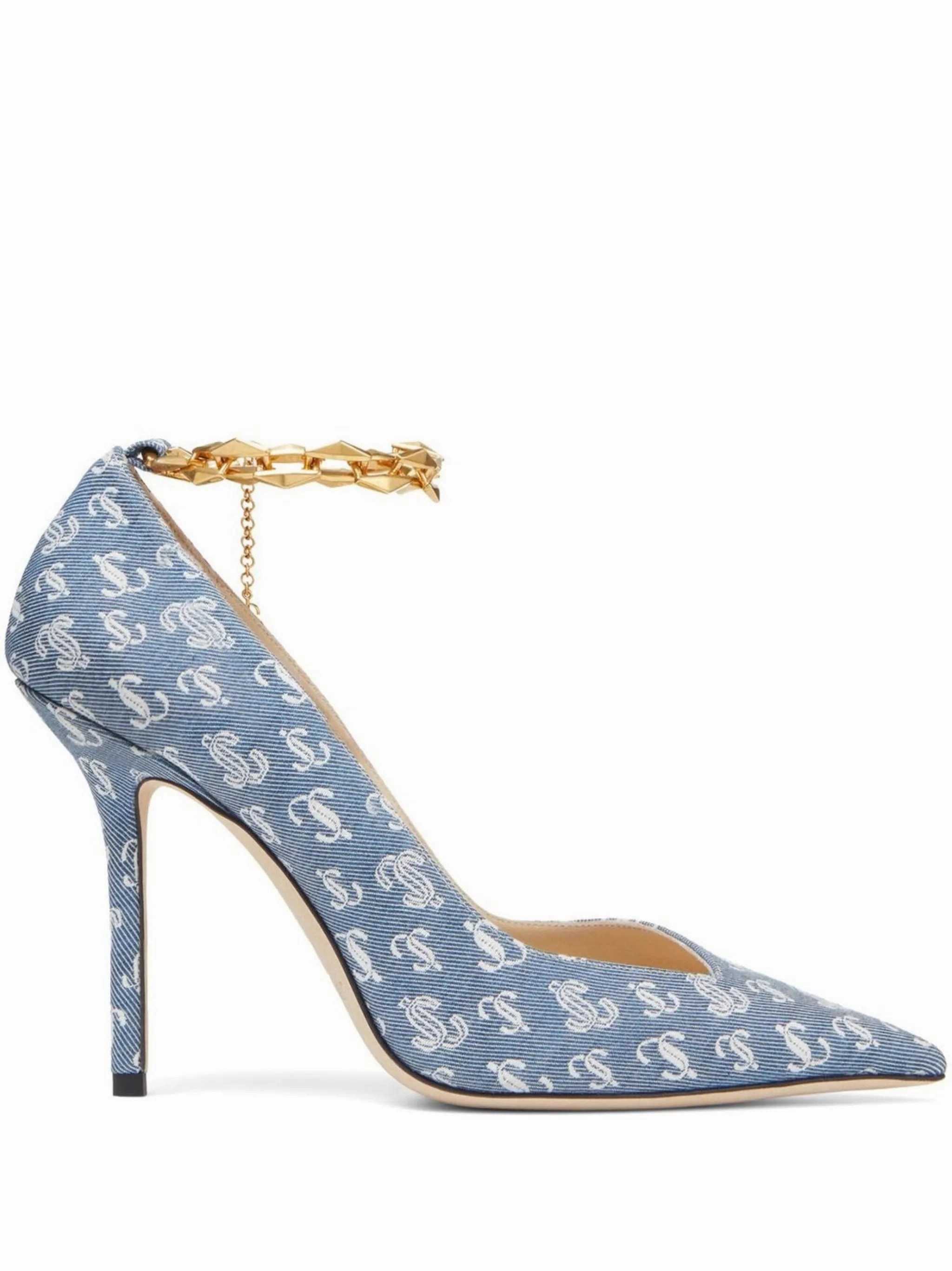 High Heels Prices all-over logo-print pumps