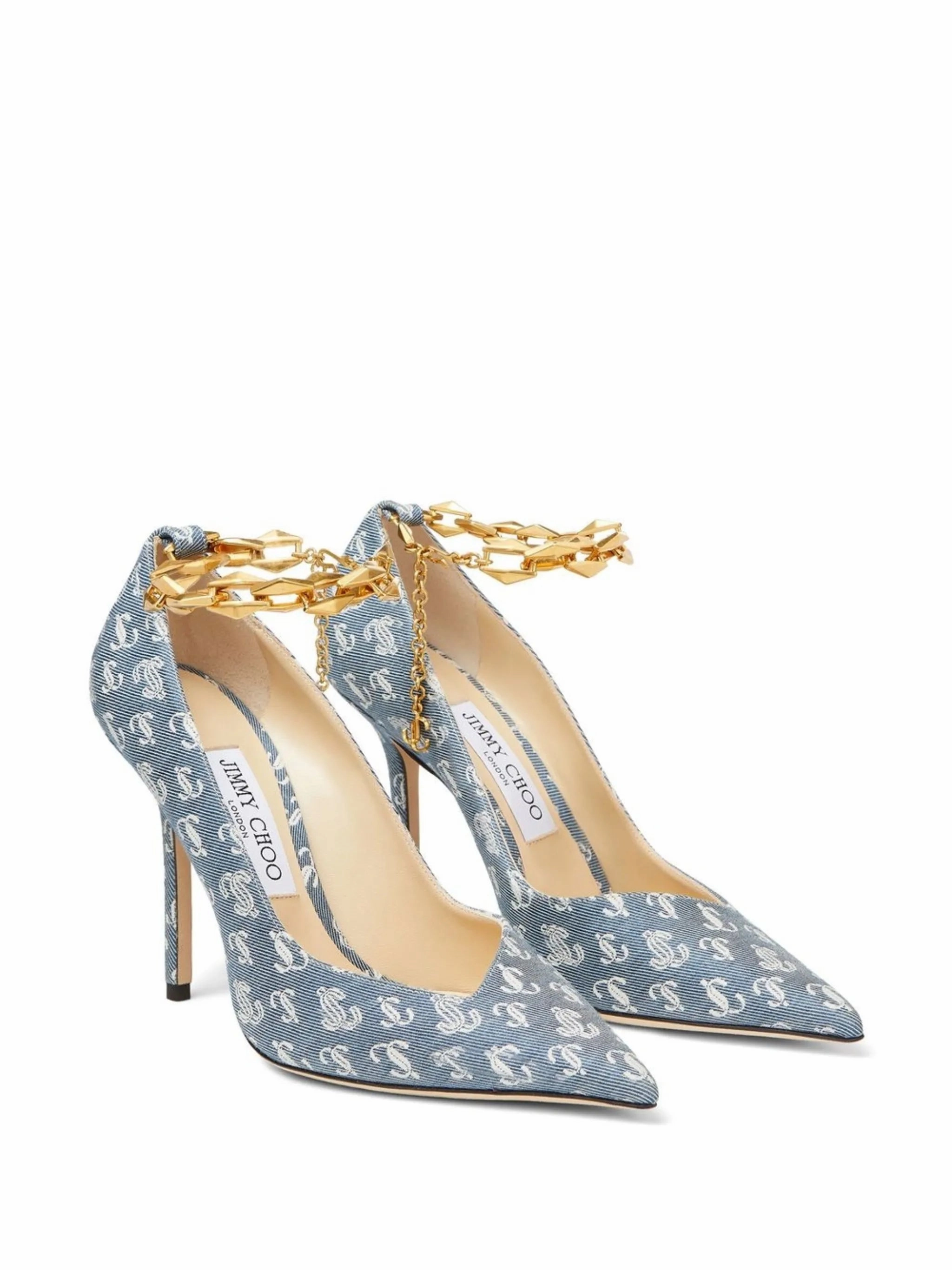 all-over logo-print pumps High Heel Loafers Outfit