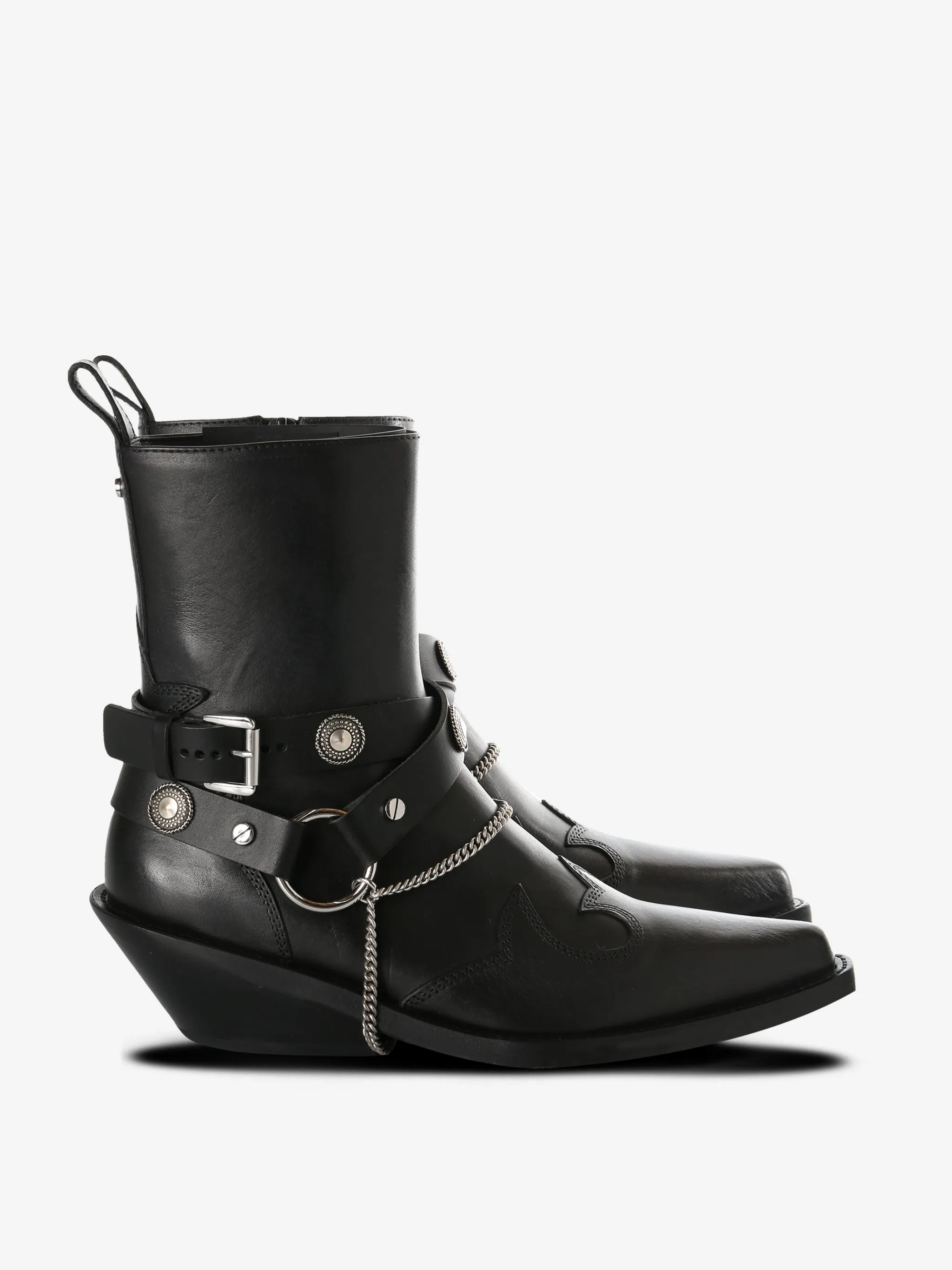 ANN DEMEULEMEESTER - Women Ieva Santiags Ankle Boots Frankenstein Boots