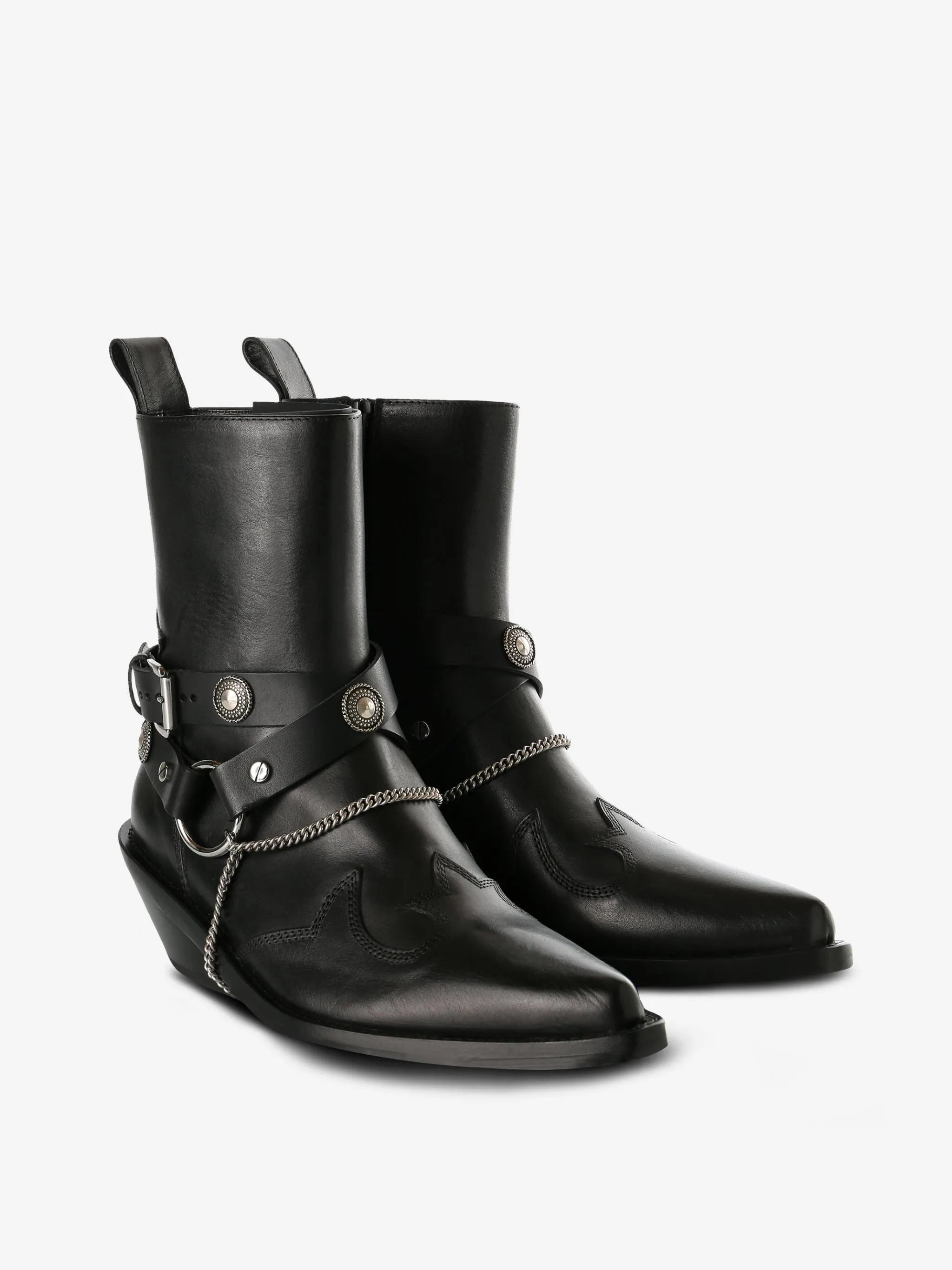 ANN DEMEULEMEESTER - Women Ieva Santiags Ankle Boots Parkhurst Boots