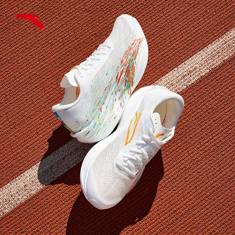 Arch Supporting Running Shoes ANTA Men Running Shoes C202 6 1125B5575-1 -Papyrus White/Lightning Orange/Light Grass Green (Kasut Larian Lelaki)