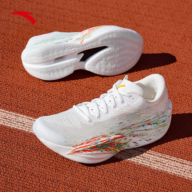 ANTA Men Running Shoes C202 6 1125B5575-1 -Papyrus White/Lightning Orange/Light Grass Green (Kasut Larian Lelaki) Running Training Shoes