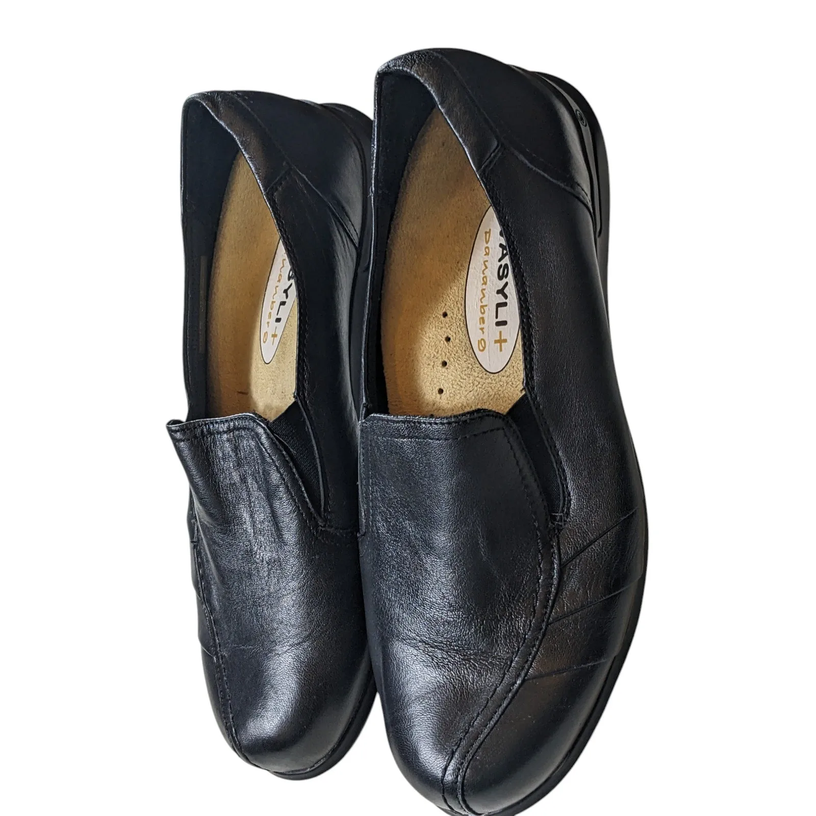 Deer Stag Loafers Aravon Shoes Womens Size 10 2E Black Leather Slip On Loafers Comfort WEF13BK