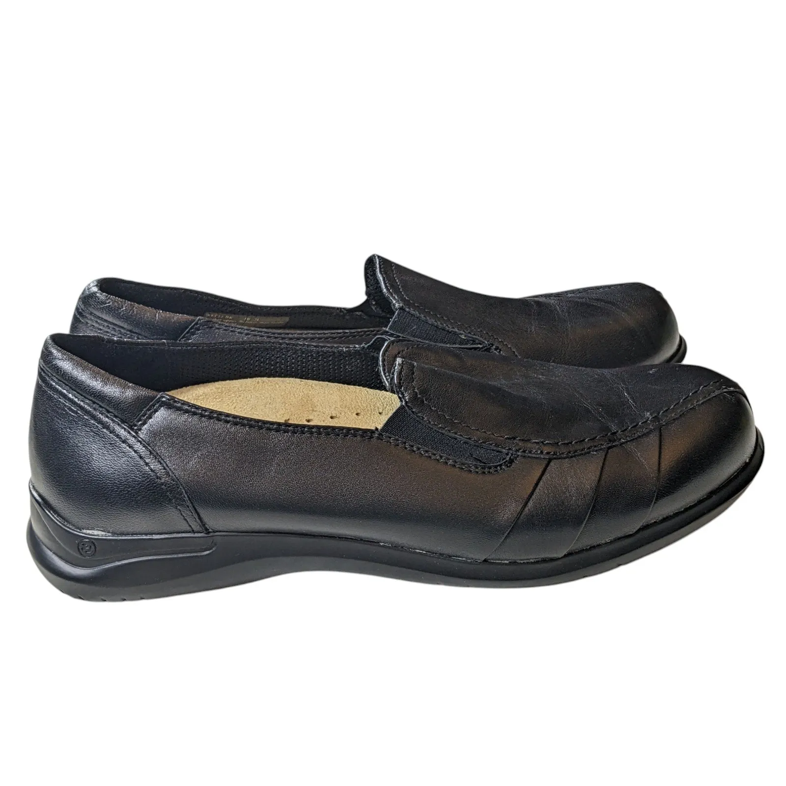 Loafers Size 15 Aravon Shoes Womens Size 10 2E Black Leather Slip On Loafers Comfort WEF13BK