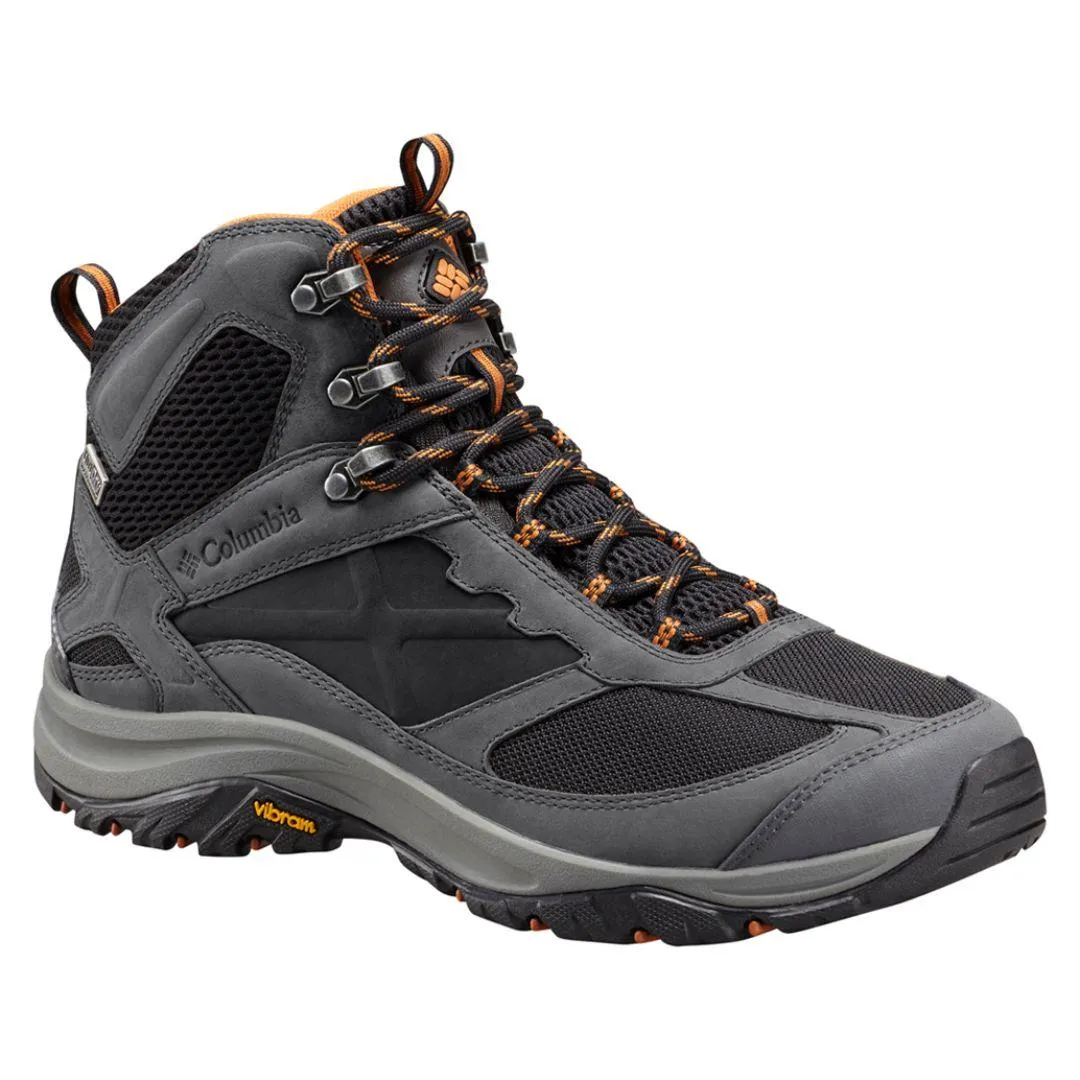 Columbia Men Black TERREBONNE MID OUTDRY Tech Hiking Shoes
