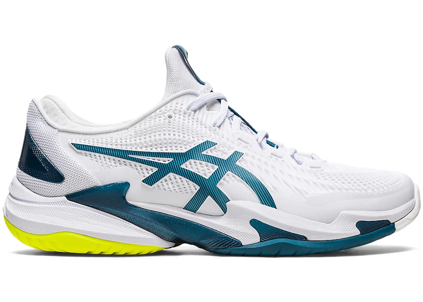 ASICS Court FF 3 White Gris Blue Asics Shoes Low Price