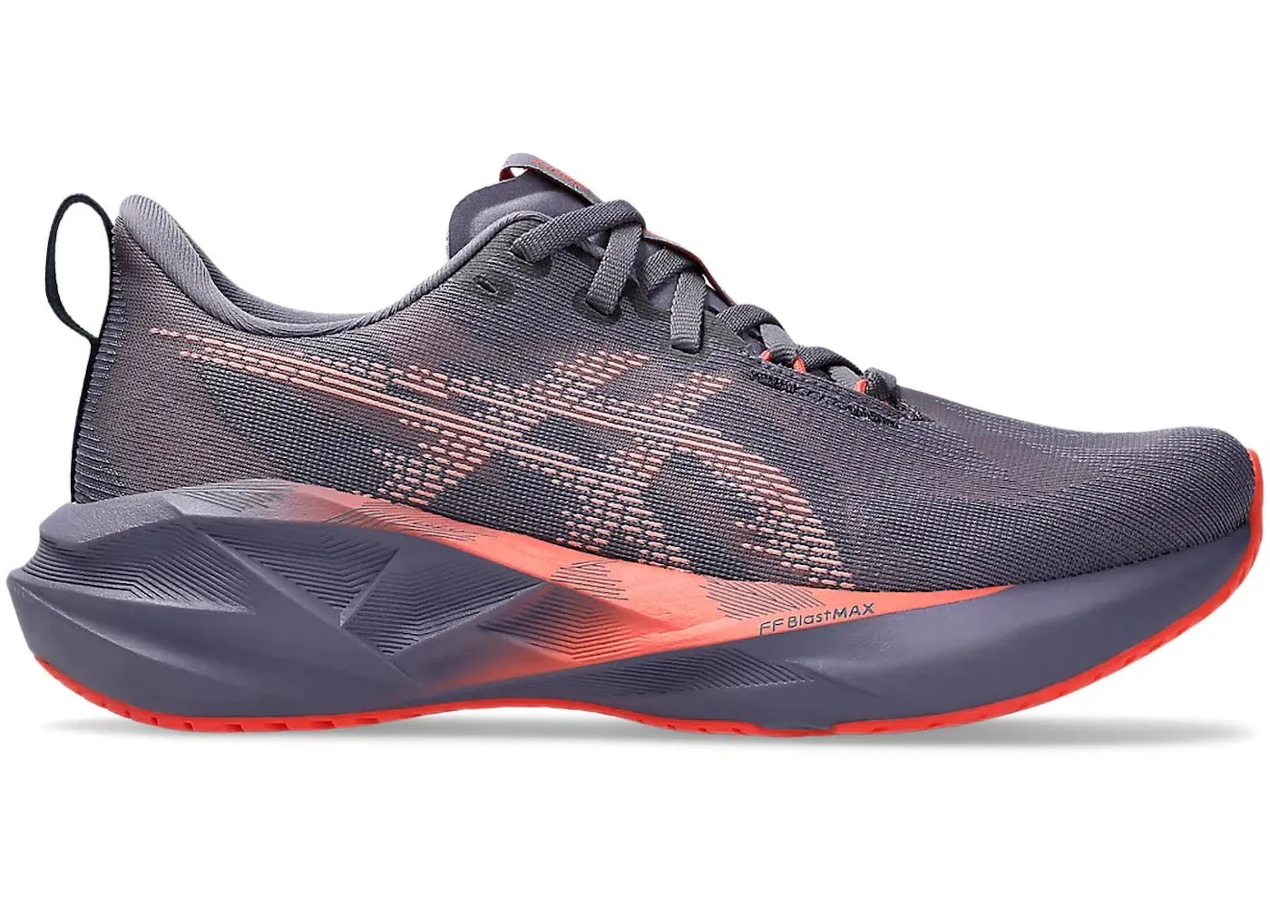 ASICS Novablast 5 Greyish Purple Coral Reef (Women's) Asics Megablast Running Shoes
