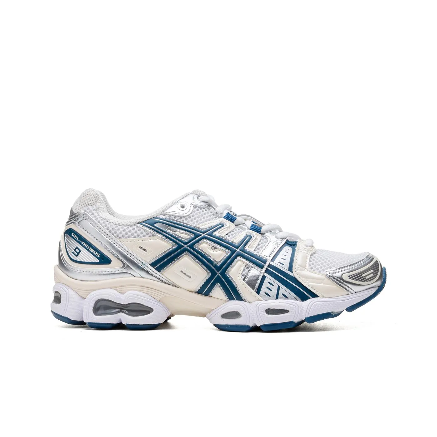 Asics Sports Shoes Cricket Asics Gel-Nimbus 9 White/Light Indigo
