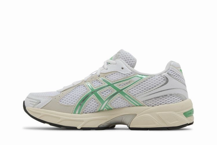 ASICS Gel-1130 White Malachite Green Off White Midsole (Women's) Asics Gel Venture 6 Mx Running Shoes
