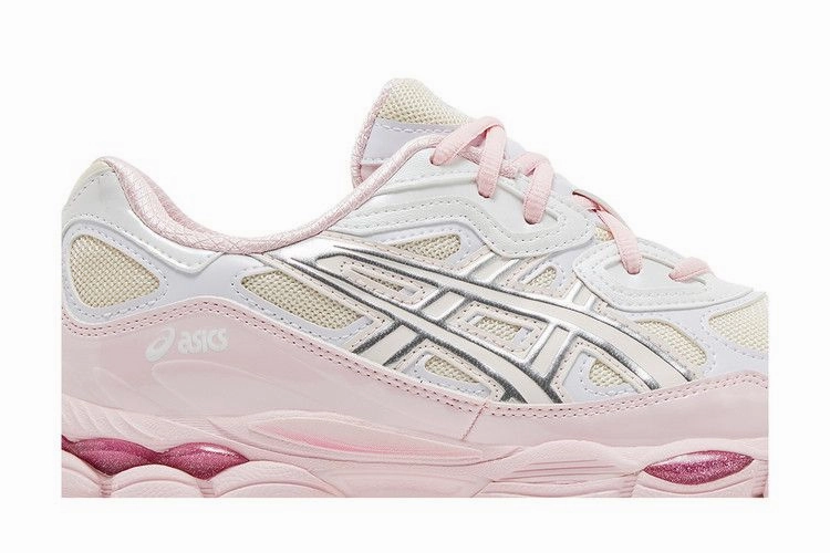 Asics Gt-2000 14 Running Shoes ASICS Gel-NYC Kicki Yang Zhang Pink Cream Pure Silver