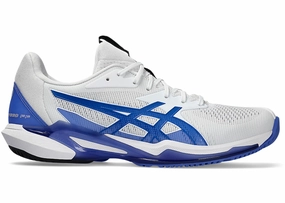 New Asics Carbon Shoe ASICS Solution Speed FF 3 White Tuna Blue