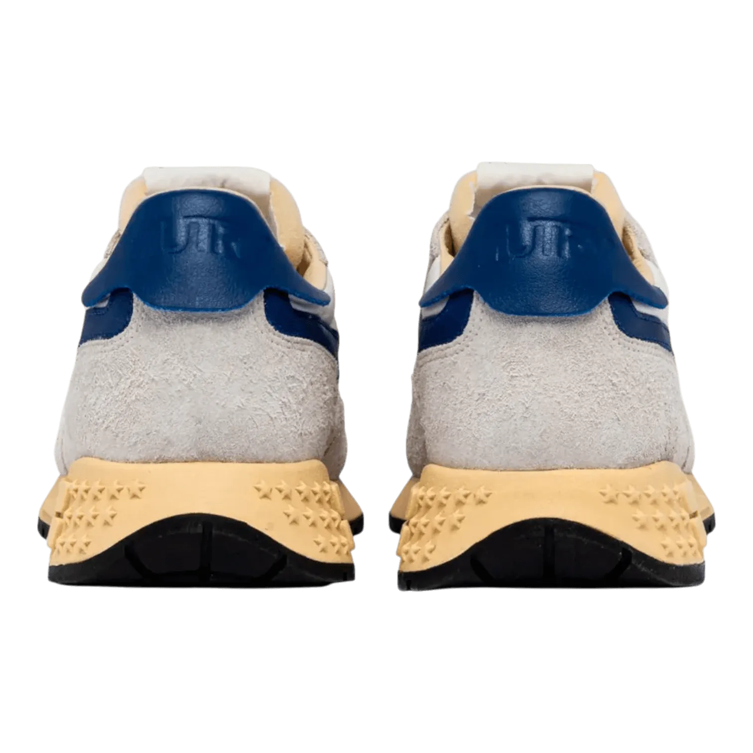 Autry Running Reelwind Low Man Suede White/Royal Blue WWLM-UT01 Best Platform Sneakers