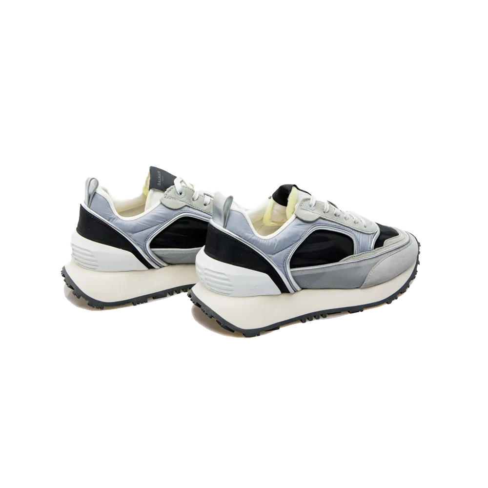 Best Running Shoes 2025 Balmain Racer Nylon/ Metallic Mesh White/Black Men YM0VI305TNYH