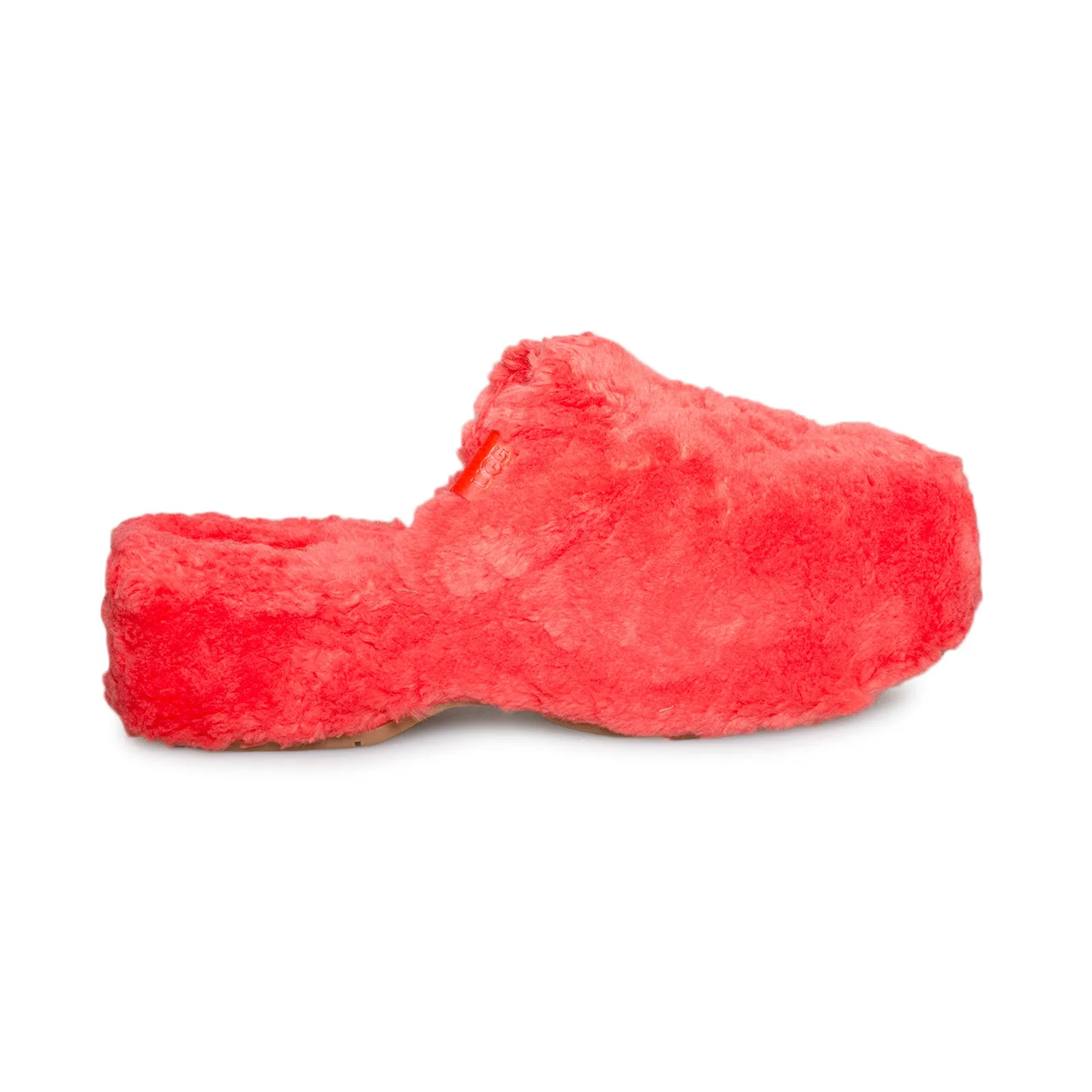 UGG Fuzz Sugar Clog Red Current Shoes - Women's Moonbeam Slitters