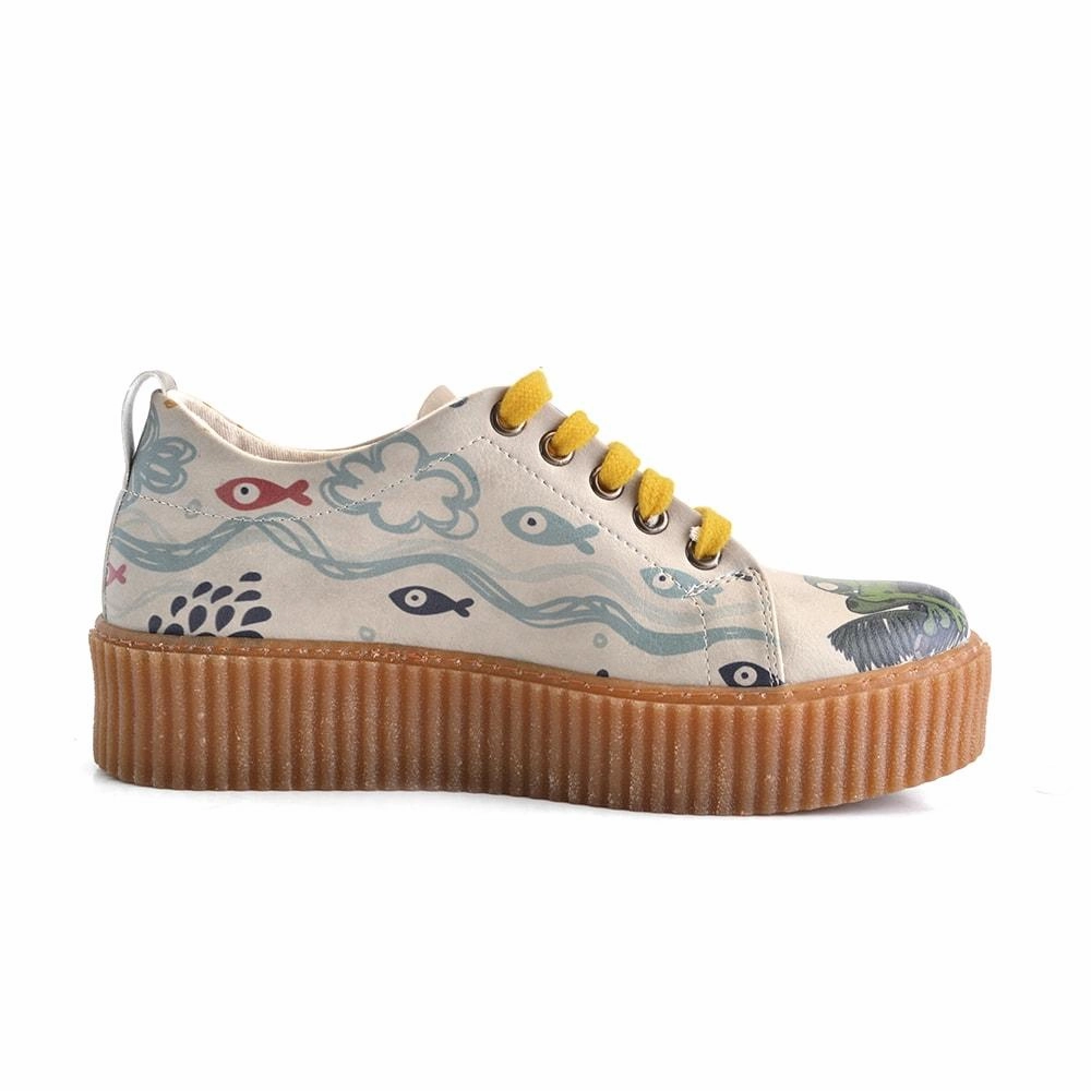 Curious Frog Sneaker Shoes PMR101 High Heels With Bottoms