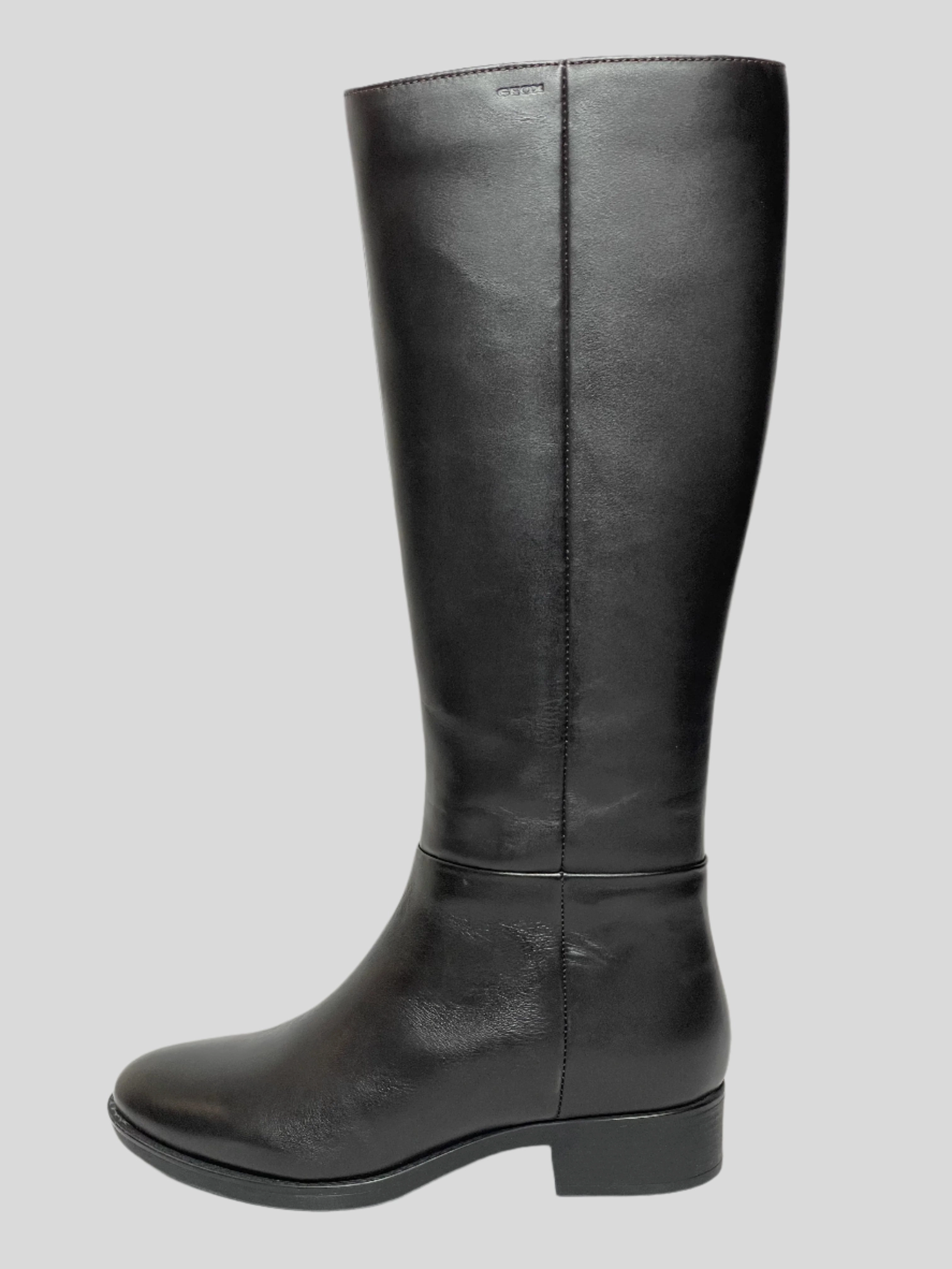 Denim Thigh High Heels Felicity D Women's Leather Knee-High Boots With Heel