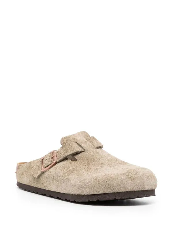 BIRKENSTOCK - Women Boston Suede Soft Footbed Strappy Wedge Sandals